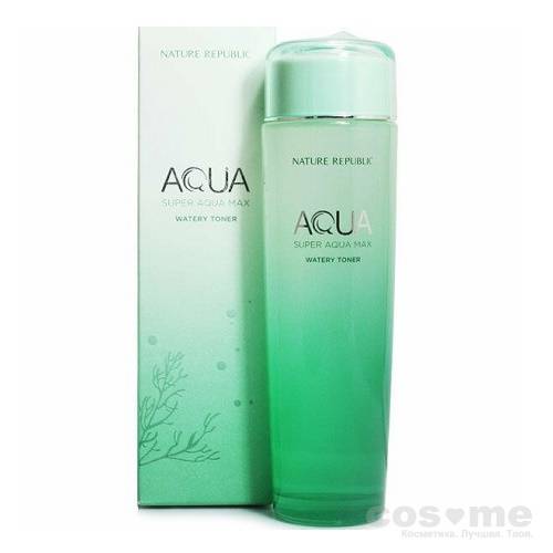 Тонер для лица увлажняющий Nature Republic Super Aqua Max Watery Toner — COS ❤️ ME.RU