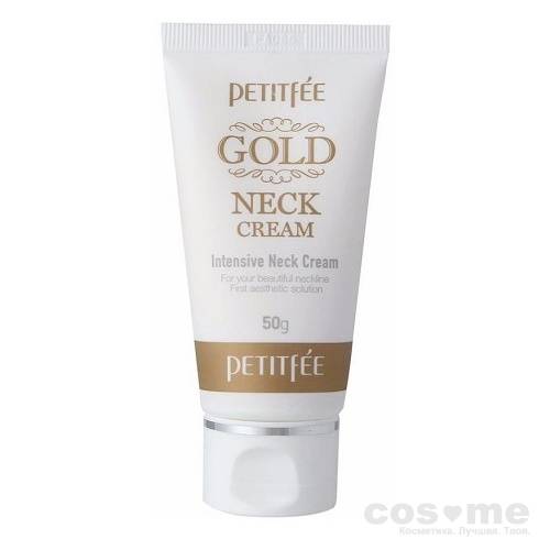  Антивозрастной крем для шеи Petitfee Gold Neck Cream Антивозрастной крем с маслом ши и коллоидным золотом.