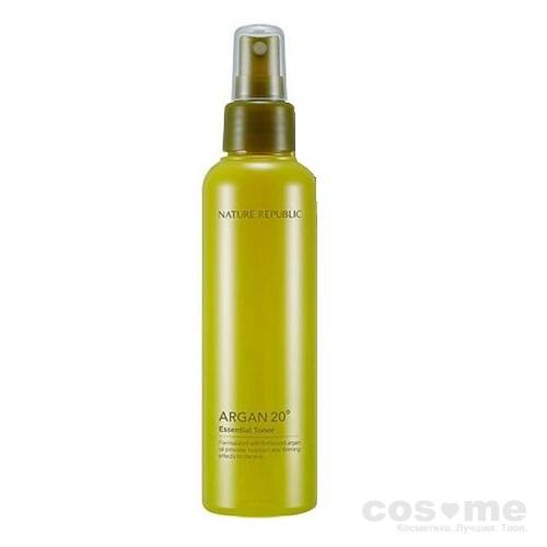 Тонер антивозрастной с арганой Nature Republic Argan 20º Essential Toner Питательный омолаживающий тонер с маслом арганы. 