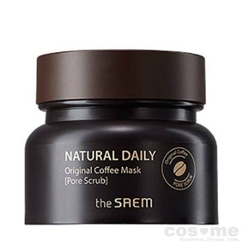 Маска для лица кофейная The Saem Natural Daily Original Coffee Mask Кофейная маска-скраб для кожи с расширенными порами.