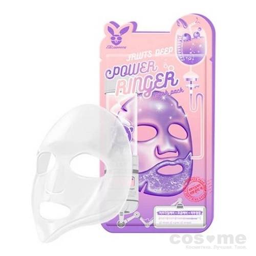 Маска для лица тканевая тонизирующая Elizavecca Fruits Deep Power Ringer Mask Pack — COS ❤️ ME.RU
