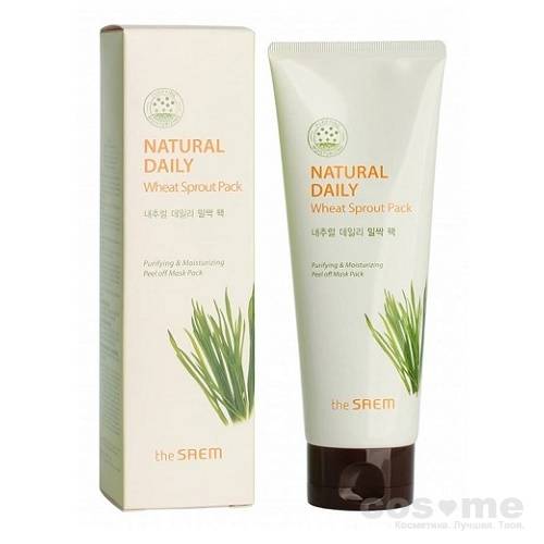 Маска для лица пшеничная The Saem Natural Daily Wheat Sprout Pack — COS ❤️ ME.RU