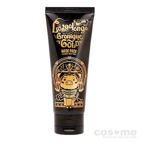 Маска-плёнка Elizavecca Hell-Pore Longolongo Gronique Gold Mask Pack Плёночная маска для лица с коллоидным золотом.