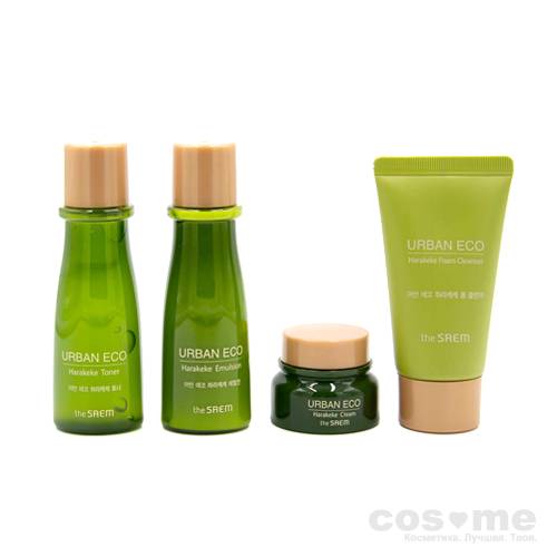 Набор уходовый The Saem Urban Eco Harakeke Travel 4 Kit  — COS ❤️ ME.RU