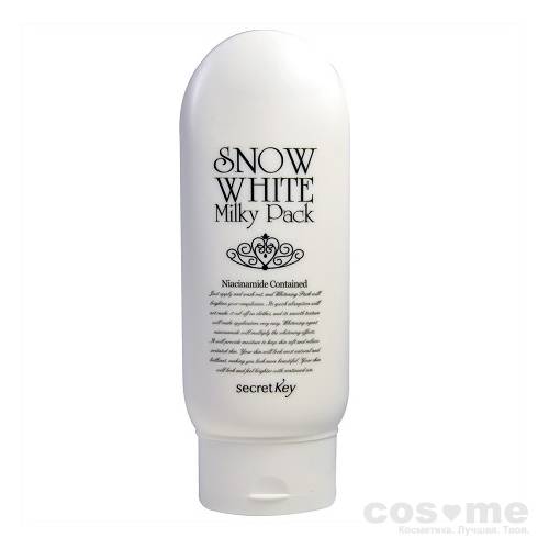 Маска для лица и тела Secret Key Snow White Milky Pack Осветляющая маска для лица и тела