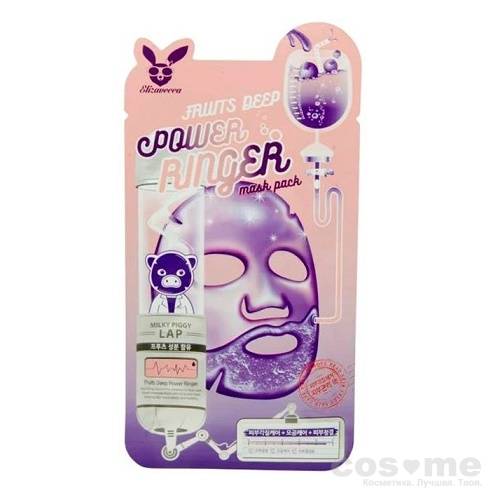 Тканевая маска фруктовая Elizavecca Fruits Deep Power Ring Mask Pack — COS ❤️ ME.RU