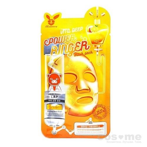 Тканевая маска витаминная Elizavecca Vita Deep Power Ringer Mask Pack Омолаживающая питательная тканевая маска мгновенного действия.