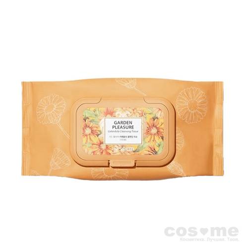 Салфетки очищающие с экстрактом календулы The Saem Garden Pleasure Calendula Cleansing Tissue Салфетки с концентрированной эссенцией. 