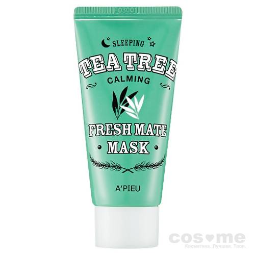Маска для лица ночная A&#039;PIEU Fresh Mate Tea Tree Mask ( Calming ) Успокаивающая ночная маска на основе масла чайного дерева.