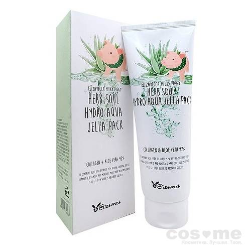 Маска для лица увлажняющая Elizavecca Milky Piggy Herb Soul Hydro Aqua Jella Pack — COS ❤️ ME.RU