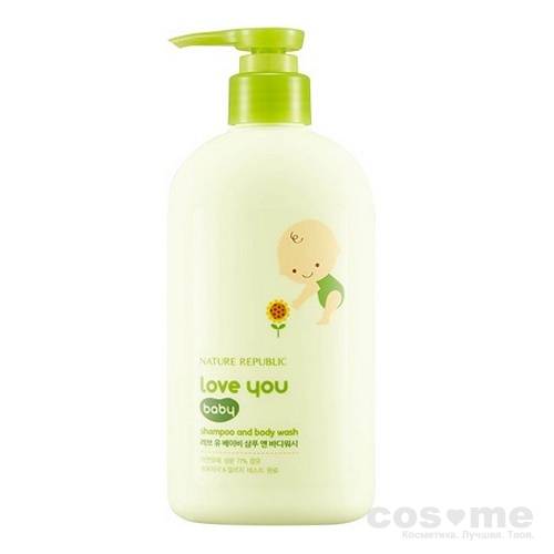 Шампунь и гель для душа 2 в 1 Nature Republic Love You Baby Shampoo &amp; Body Wash Детский шампунь и гель для душа