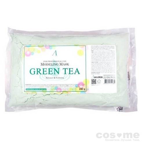 Маска альгинатная с экстрактом зеленого чая успокаивающая Anskin Original Green Tea Modeling Mask — COS ❤️ ME.RU
