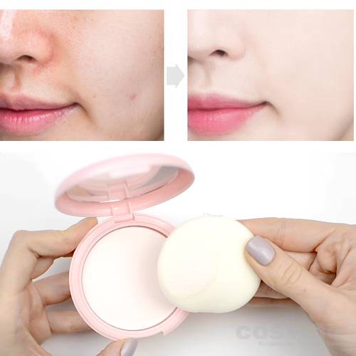 Пудра розовая с каламином для проблемной кожи The Saem Saemmul Perfect Pore Pink Pact — COS ❤️ ME.RU