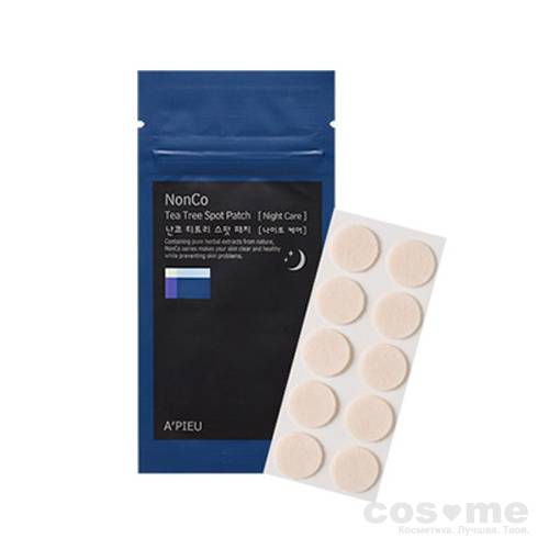 Патчи против акне ночные A'PIEU Nonco Tea Tree Spot Patch (Night Care) — COS ❤️ ME.RU
