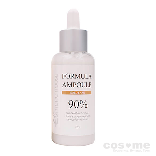 Сыворотка для лица восстанавливающая Esthetic House Formula Ampoule Gold Snail Омолаживающая сыворотка для лица с экстрактом слизи улитки.