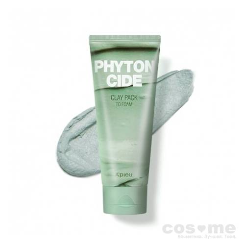 Маска-пенка для лица глиняная A'PIEU Phytoncide Clay Pack To Foam  — COS ❤️ ME.RU