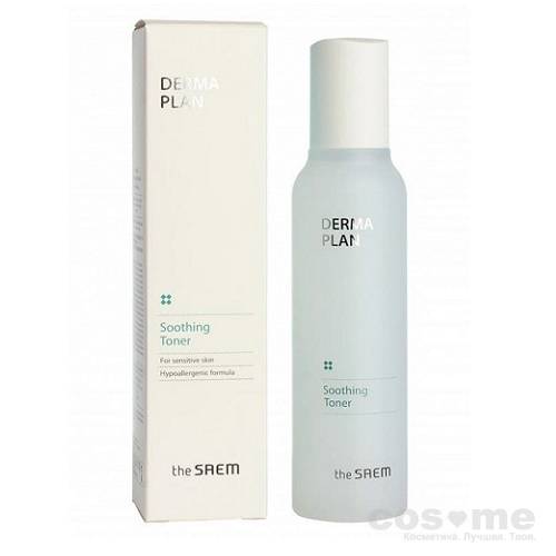 Тонер для чувствительной кожи The Saem Derma Plan Soothing Toner Успокаивающий тонер для чувствительной кожи.