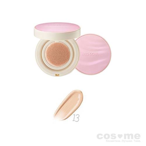 Основа тональная маскирующая The Saem Eco Soul Essence Cushion All Cover  — COS ❤️ ME.RU