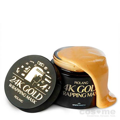 Маска для лица с золотом Esthetic House Piolang 24K Gold Wrapping Mask — COS ❤️ ME.RU