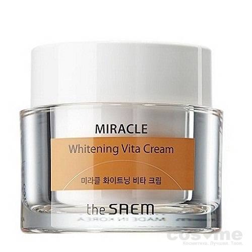 Крем ночной осветляющий The Saem Miracle Whitening Vita Cream Крем ночной осветляющий с витаминами.