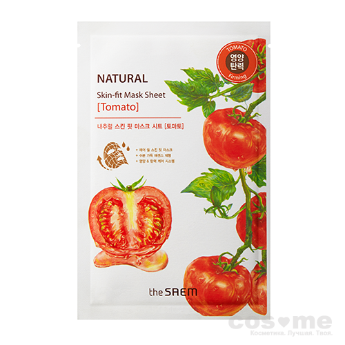 Маска тканевая The Saem Natural Skin Fit Mask Sheet Тканевая маска с содержанием растительных экстрактов.