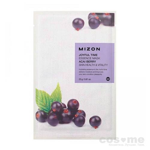 Маска для лица листовая Mizon Joyful Time Essence Mask (Acaiberry) — COS ❤️ ME.RU