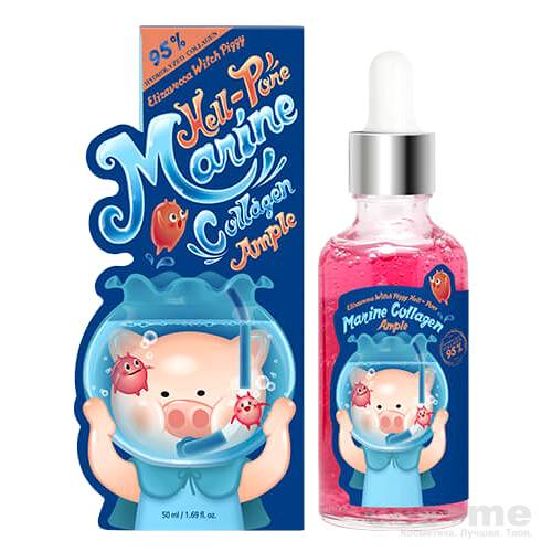 Сыворотка для лица c морским коллагеном Elizavecca Hell-Pore Marine Collagen Ample Сыворотка с морским коллагеном.