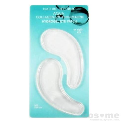 Патчи гидрогелевые для глаз Nature Republic Aqua Collagen Solution Marine Hydrogel Eye Patch фото 1 — COS ❤️ ME.RU