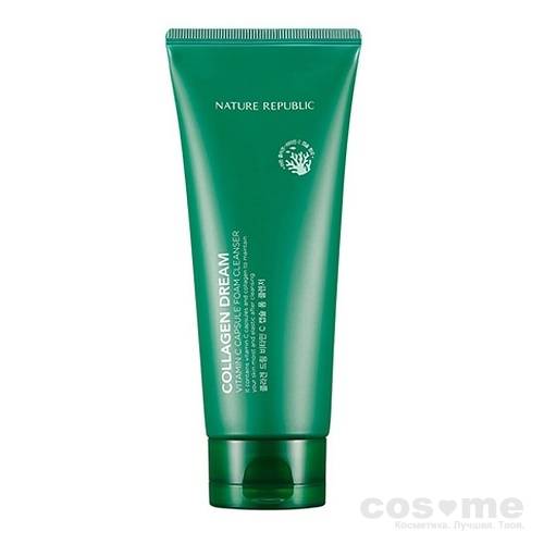 Пенка для умывания с коллагеном Nature Republic Collagen Dream Vitamin C Capsule Foam Cleanser Пенка для умывания с коллагеном и витамином С 
