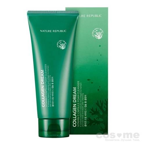 Пенка для умывания с коллагеном Nature Republic Collagen Dream Vitamin C Capsule Foam Cleanser — COS ❤️ ME.RU