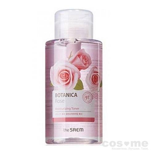 Тонер для лица The Saem Botanica Moisturizing Toner Увлажняющий тоник с розовой водой.