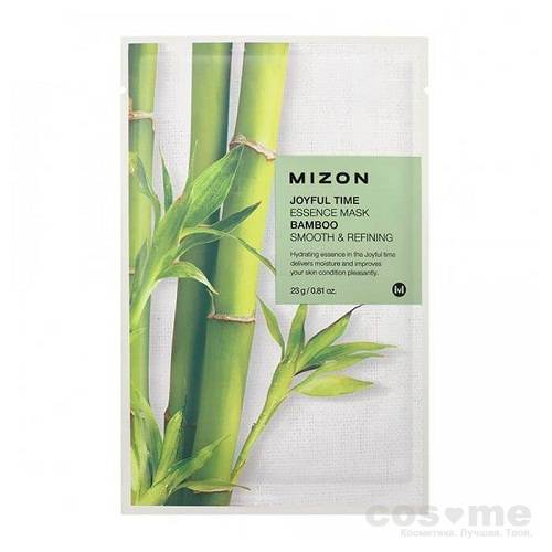 Маска для лица листовая Mizon Joyful Time Essence Mask (Bamboo) Тканевая маска для лица с экстрактом стебля бамбука.