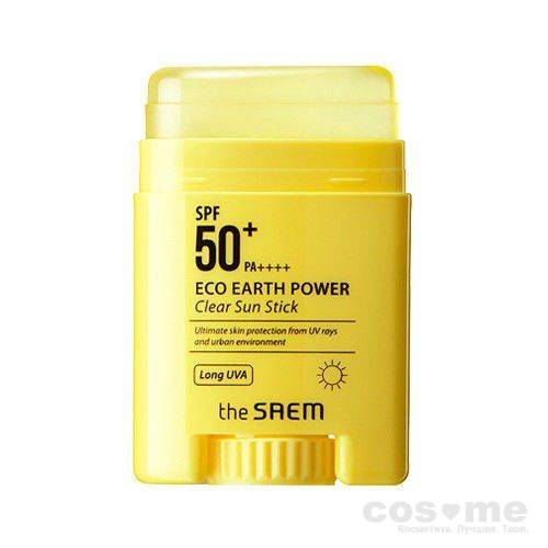 Стик солнцезащитный The Saem Sun Eco Earth Power Clear Sun Stick — COS ❤️ ME.RU