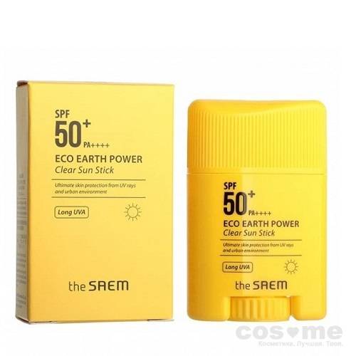 Стик солнцезащитный The Saem Sun Eco Earth Power Clear Sun Stick — COS ❤️ ME.RU