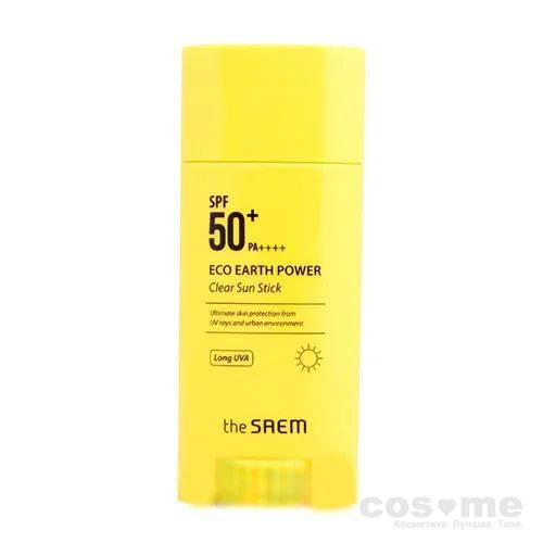 Стик солнцезащитный The Saem Sun Eco Earth Power Clear Sun Stick — COS ❤️ ME.RU