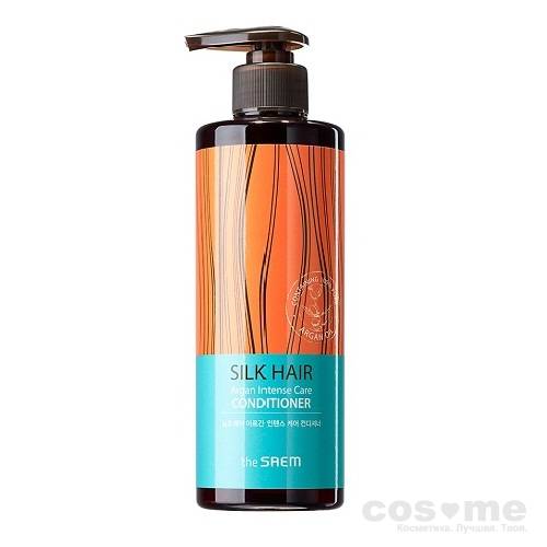 Кондиционер для волос с арганой The Saem Silk Hair Argan Intense Care Conditioner Питательный кондиционер для волос с маслом арганы.