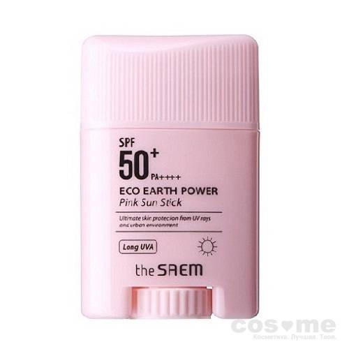 Стик солнцезащитный The Saem Sun Eco Earth Power Pink Sun Stick — COS ❤️ ME.RU