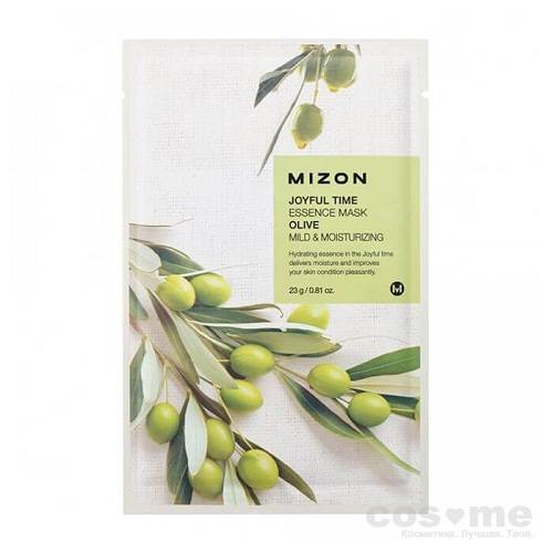 Маска для лица листовая Mizon Joyful Time Essence Mask (Olive) Тканевая маска для лица с экстрактом плодов оливы.