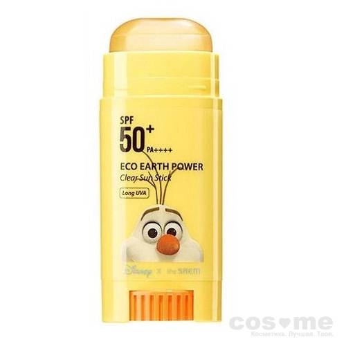 Стик солнцезащитный The Saem Sun SPF50  Eco Earth Power Clear Sun Stick SPF50+ PA+++ — COS ❤️ ME.RU