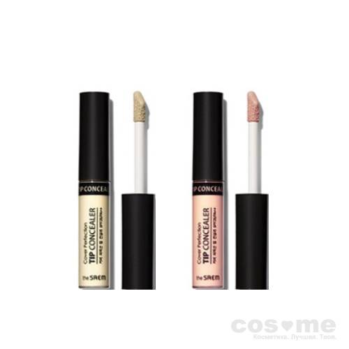 Консилер для маскировки недостатков The Saem Cover Perfection Tip Concealer Консилер с SPF28/РА++.