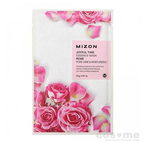Маска для лица листовая Mizon Joyful Time Essence Mask (Rose) — COS ❤️ ME.RU