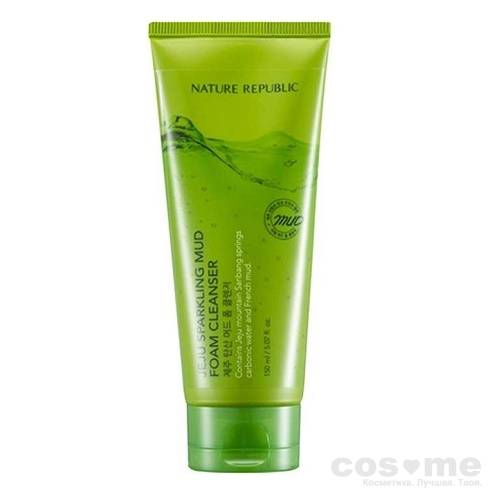Пенка для умывания на основе французской глины Nature Republic Jeju Sparkling Mud Foam Cleanser(В работе) — COS ❤️ ME.RU