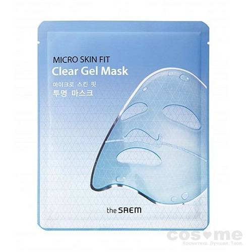Маска биоцеллюлозная The Saem Micro Skin Fit Clear Gel Mask — COS ❤️ ME.RU