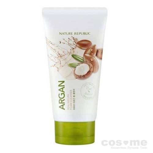 Пенка для умывания с экстрактом арганы Nature Republic Real Nature Argan Foam Cleanser Пенка для умывания с маслом арганы.