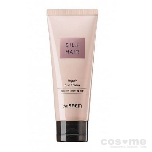 Крем-маска для вьющихся волос The Saem Silk Hair Repair Curl Cream Крем-контур для вьющихся волос.