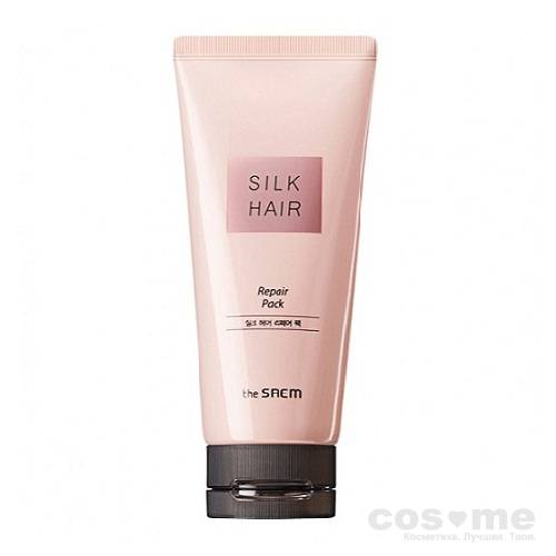 Маска для поврежденных волос The Saem Silk Hair Repair Pack Интенсивно восстанавливающая маска для волос.