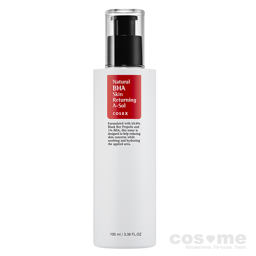 Тонер для лица увлажняющий и восстанавливающий c BHA кислотами CosRX Natural BHA Skin Returning A-Sol — COS ❤️ ME.RU