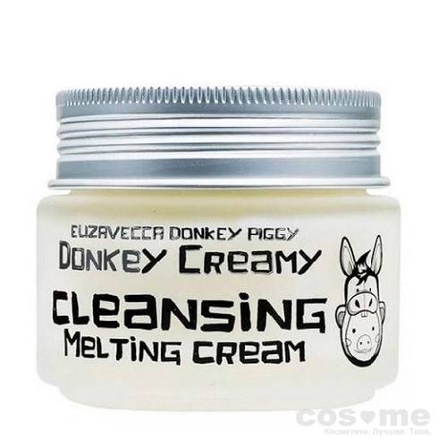  Крем для снятия макияжа Elizavecca Donkey Creamy Cleansing Melting Cream Очищающий сливочный крем для удаления загрязнений и макияжа.
