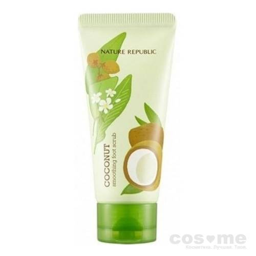 Скраб для ног с маслом кокоса Nature Republic Foot &amp; Nature Coconut Smoothing Foot Scrub — COS ❤️ ME.RU