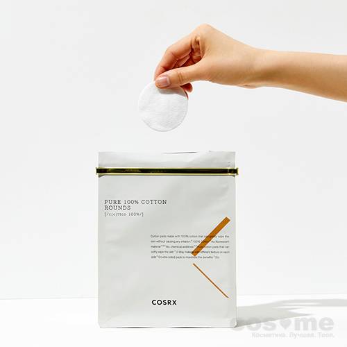 Хлопковые пады COSRX Pure 100% Cotton Rounds — COS ❤️ ME.RU